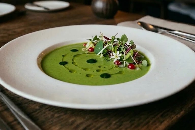 Healthy wild garlic soup recipe 