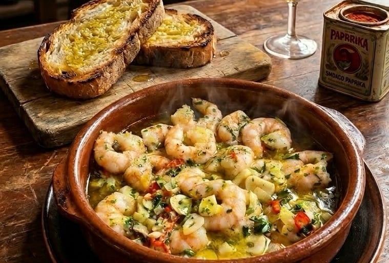 Healthy Gambas al ajo recipe 