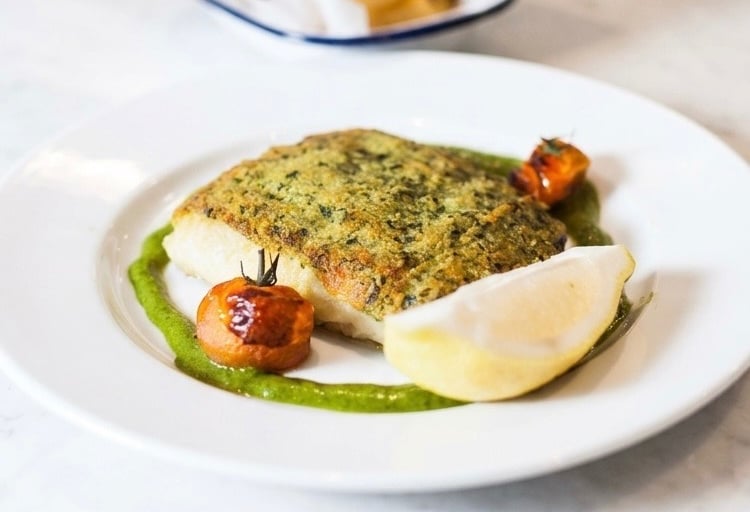 Healthy crusted hake recipe 