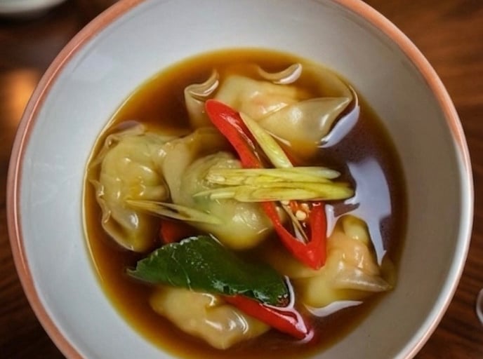 Healthy prawn dumplings consommé recipe 