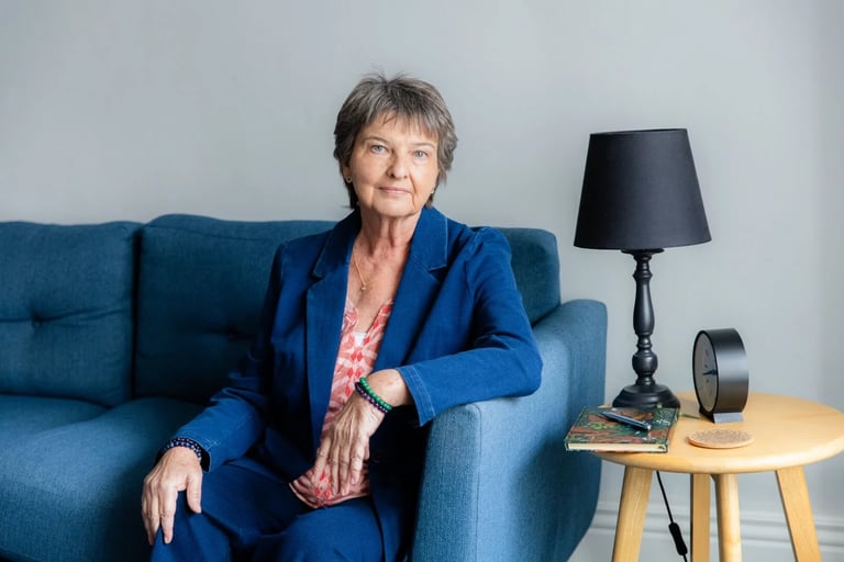 Helen Holbrook Integrative Counsellor in Therapy Room