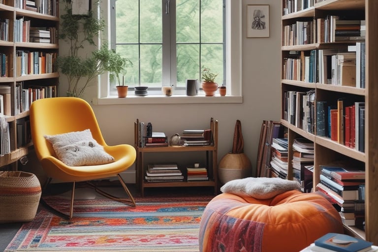 Bright living room with modern inventory