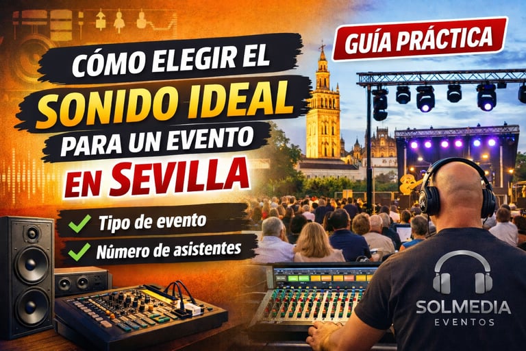 Como elegir el sonido ideal para un evento en Sevilla