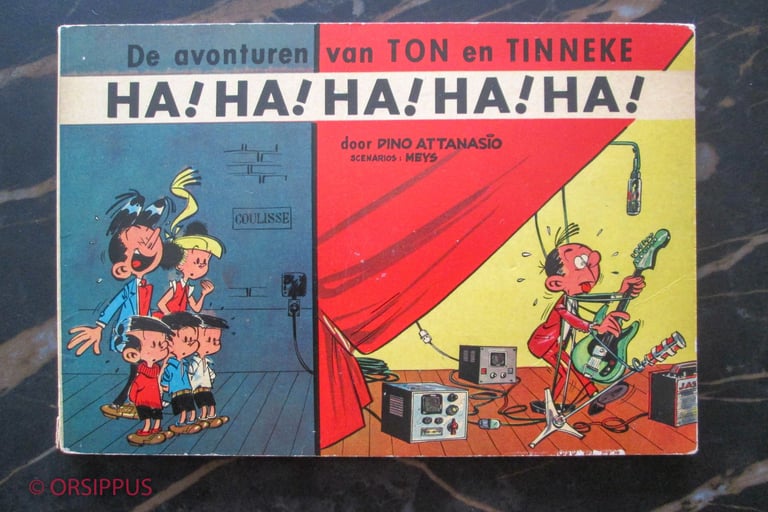 a vintage Flemish comicbook with gags of Ton and Tinneke