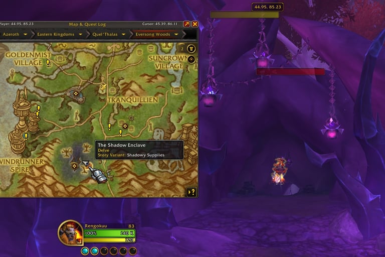 Delve, The shadow Enclave, WoW, Midnight, Fastest way to level in Midnight, WoW Midnight Leveling, Delve XP Farm Midnight