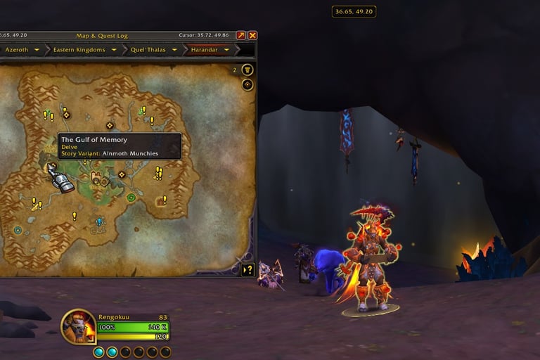 Delve, The Gulf of Memory, WoW, Midnight, Fastest way to level in Midnight, WoW Midnight Leveling, Delve XP Farm Midnight