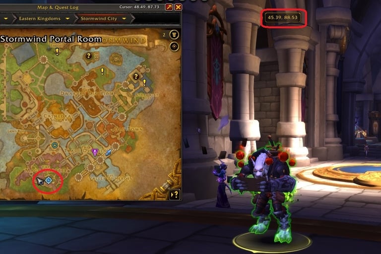 , Wizard's Sanctum, Stormwind Portal Hub, alliance portal