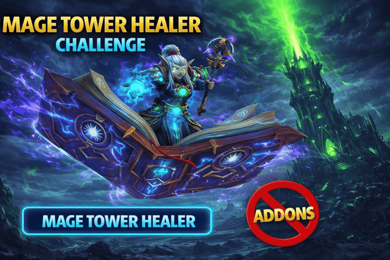 #WorldOfWarcraft #MageTower #HealerChallenge #WoWGuides  #RestoShaman #