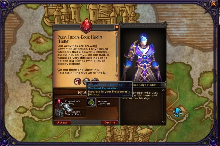 Prey system, Prey Nexus-Edge Hadim, prey hard mode, WoW, Midnight, WoW Midnight Alt Leveling, prey farm