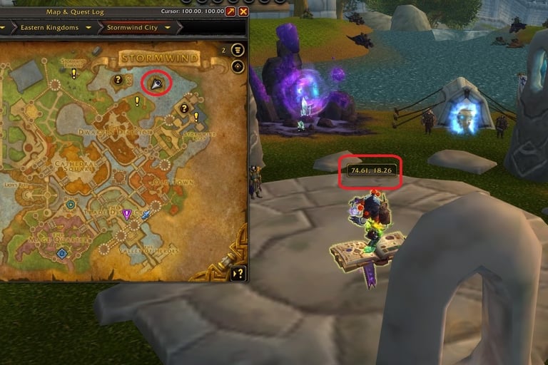 Stormwind Portal Hub, Stormwind, Azsuna , Boralus , Exodar , Shattrath, Stormshield , alliance