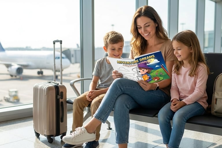 screen-free reset, calming fantasy book, cute fantasy activity book, bold simple coloring, fantasy relaxation book, cozy act