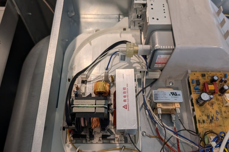 whirlpool microwave not heating