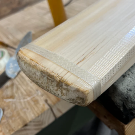 Hand-finished Nirvana cricket bat crafted in the Surat atelier.