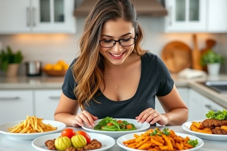 Woman Enjoying New Recipes