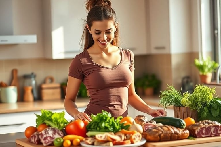 Woman Prepping her Custom Keto Diet Plan