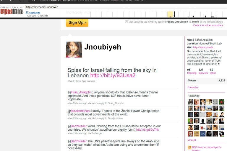 Hezbollah sarah abdallah @sahouraxo as @jnoubiyeh on Twitter