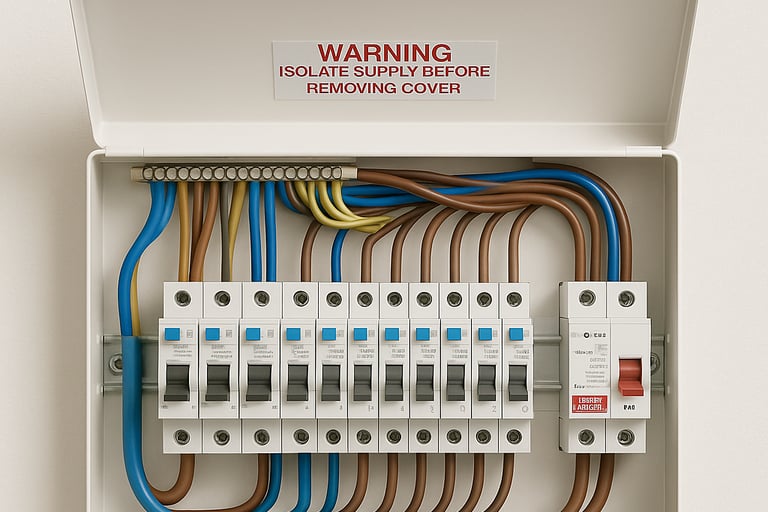 Fuse box by electrician in Bedworth