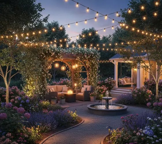 Garden lights installer in Bedworth installed garden lights 