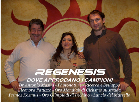 Dr Toni Masini with the Gold Medal winners E. Patuzzo e P. Kozmoz
