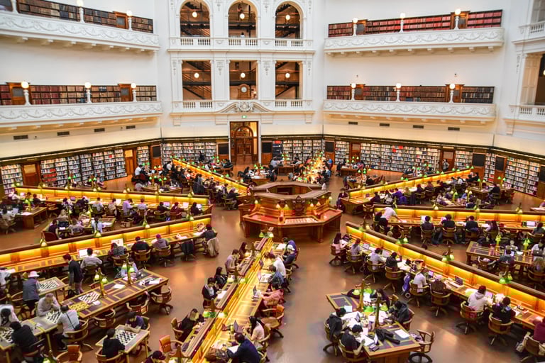 The La Trobe Reading Room of the State Library of Victoria, Melbourne