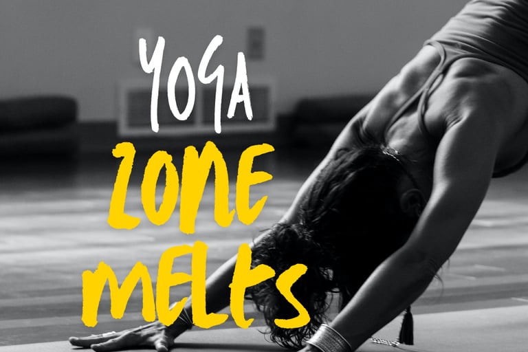 Cayla Henri: a woman doing yoga poses on a yoga mat