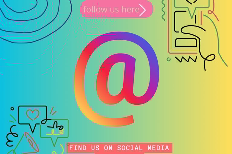 Cayla Henri Wax Melts: a colorful graphic of social media 