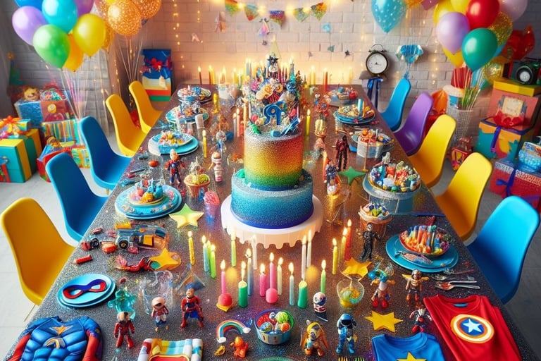 Imagen de fiesta temática de Super Hereos