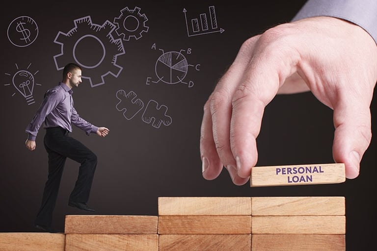 a person standing on a block of wood blocks with a person standing on a block