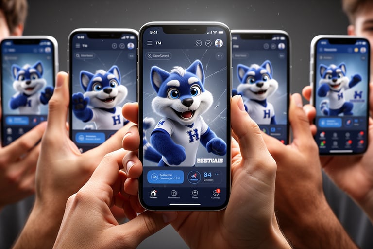 Une mascotte institutionnelle s'intègre naturellement dans l'univers digital des jeunes : applicatio