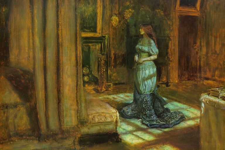 ‘The Eve of St. Agnes’ by John Everett Millais, c. 1863.