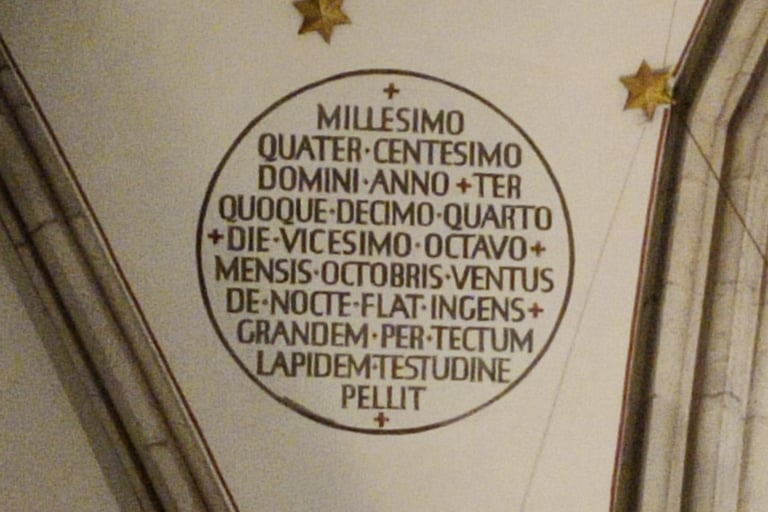 Inscription in Cologne Cathedral
