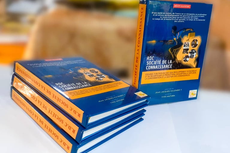 a stack of books with a lion on the cover