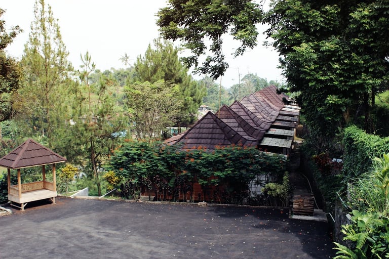 Parkiran Luas at GRIYA SAWAH LEGA - VILLA BUNGALOW RESORT