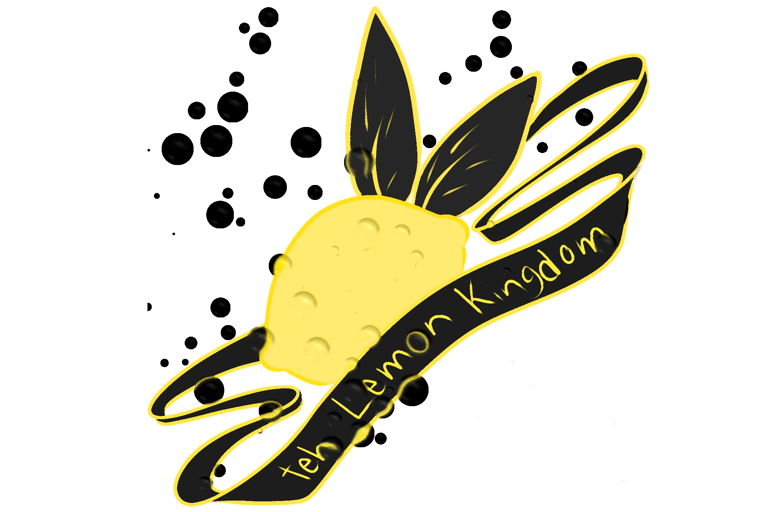 Lemon Kingdom logo, lemon with banner