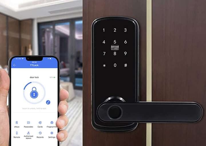 اقفال ذكيه للابواب الحديد الرياض حي الحمراء