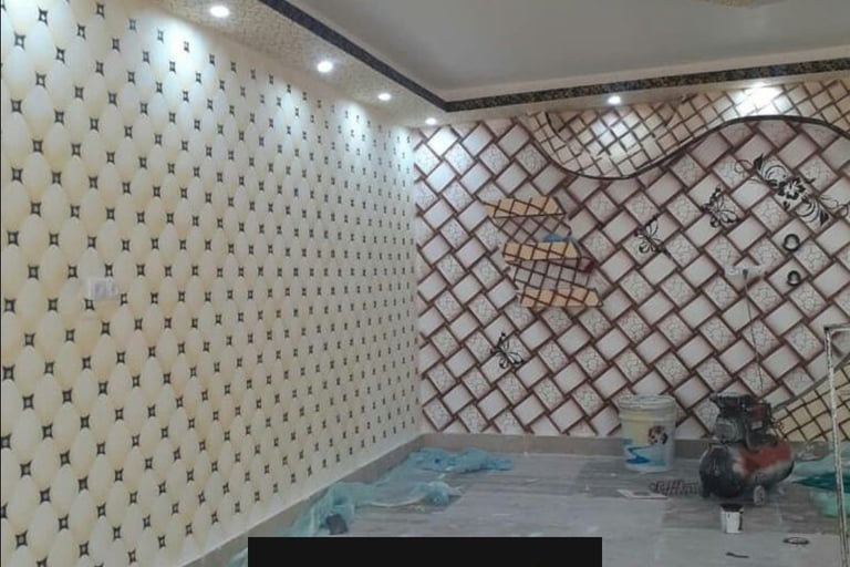 محل ديكورات ورق جدران