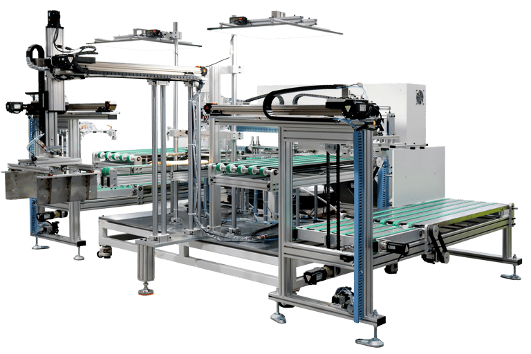 dual channel screening folding machine