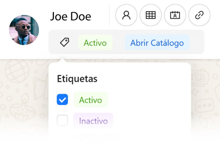 etiquetas con ia en whatsapp