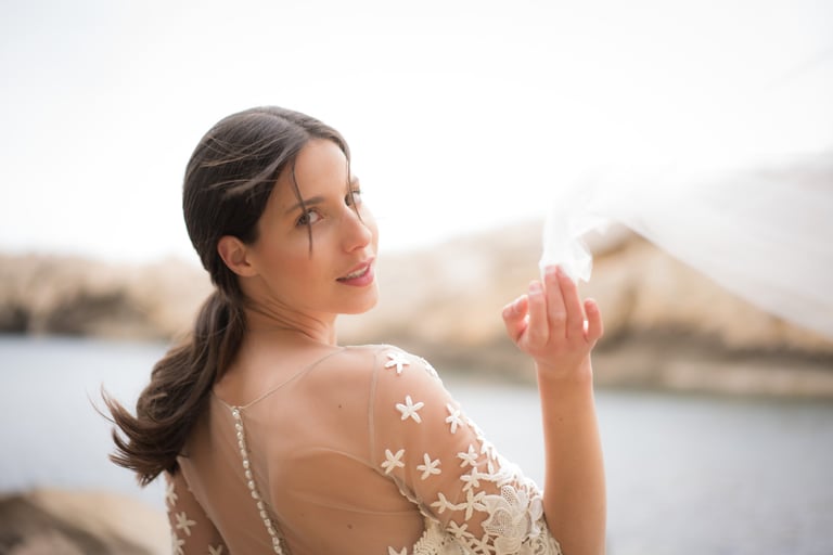 portrait de mariée en provence