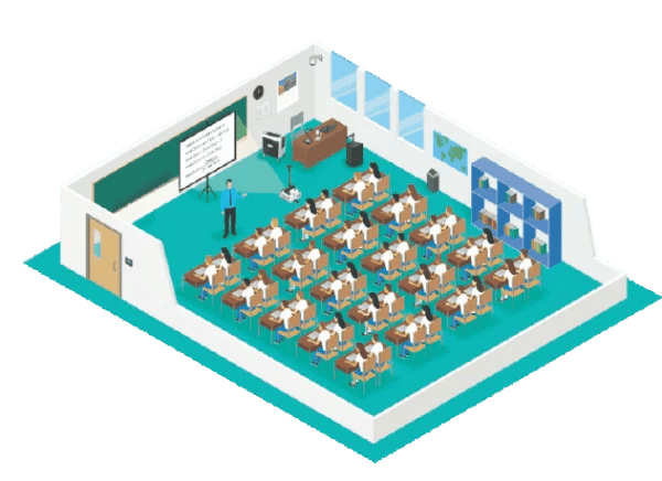 ilustrasi ruang kelas