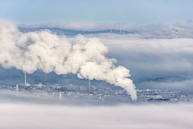 Smoke and air pollution