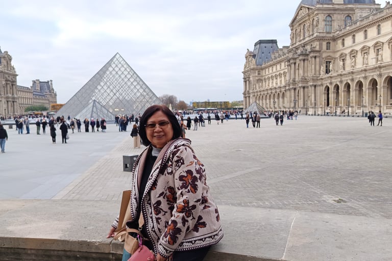 Woman at the Louvre France