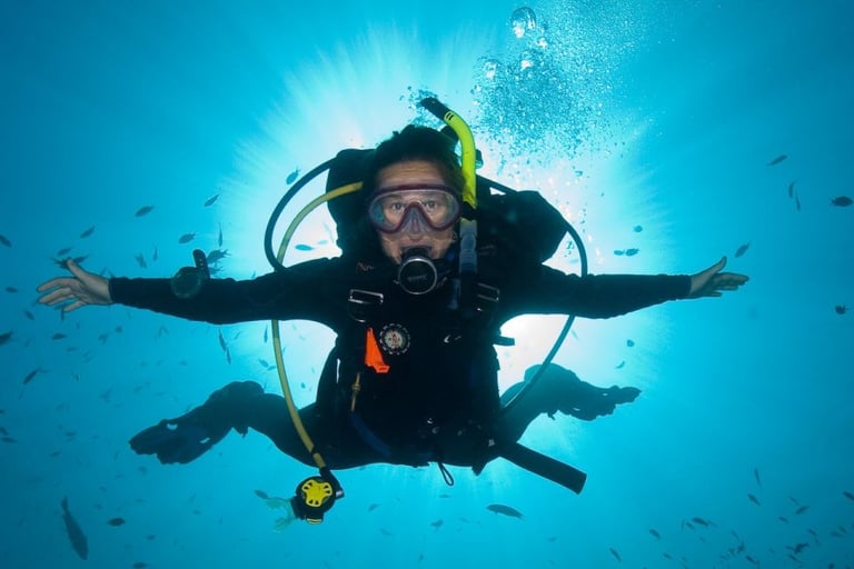 try-dive beginner experience in Funchal