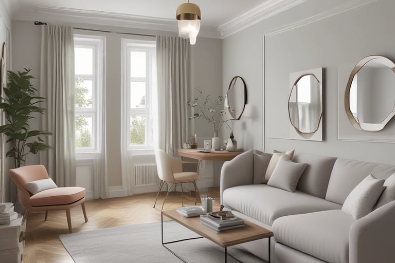 Bright living room with modern inventory