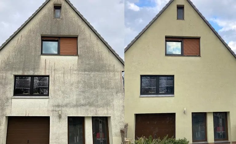 Fassaden-, Dach-, Fenster-, PV- und Pflastersteinreinigung von Easy-Sauber – gründlich, professionel