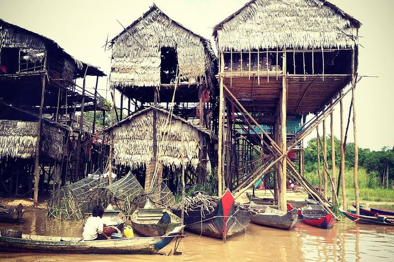 stilt houses in Southeast Asia