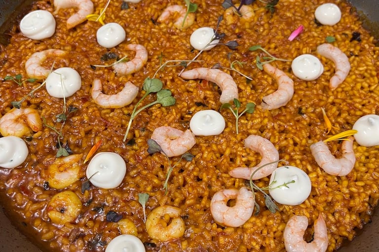 PAELLA DE GAMBAS DE MÁLAGA AL PILPIL