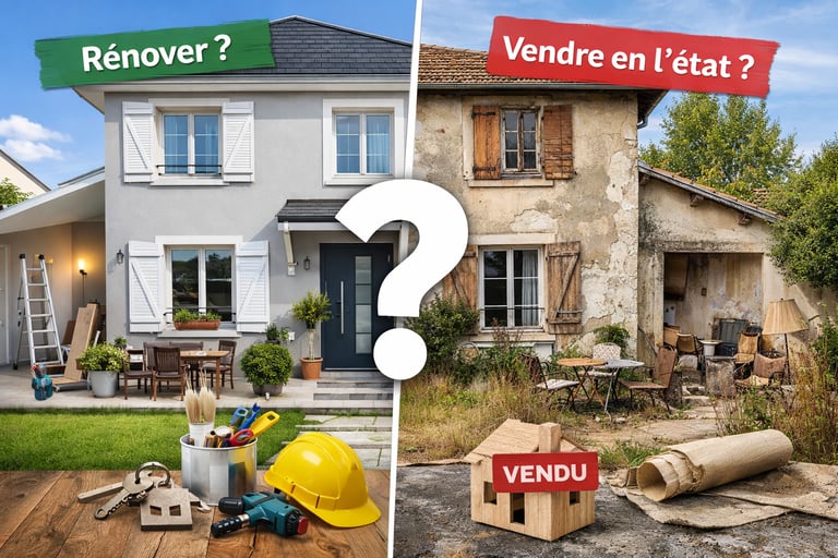 Faut-il rénover sa maison avant de la vendre… ou vendre en l’état ?