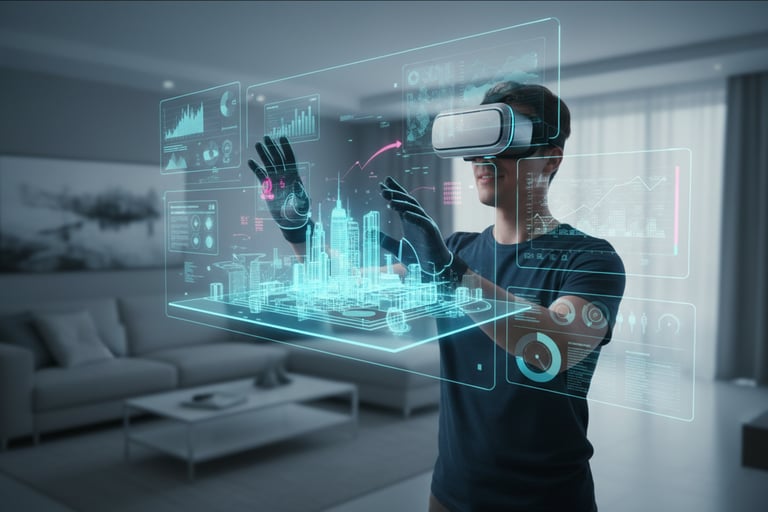 realidade estendida xr metaverso futurista
