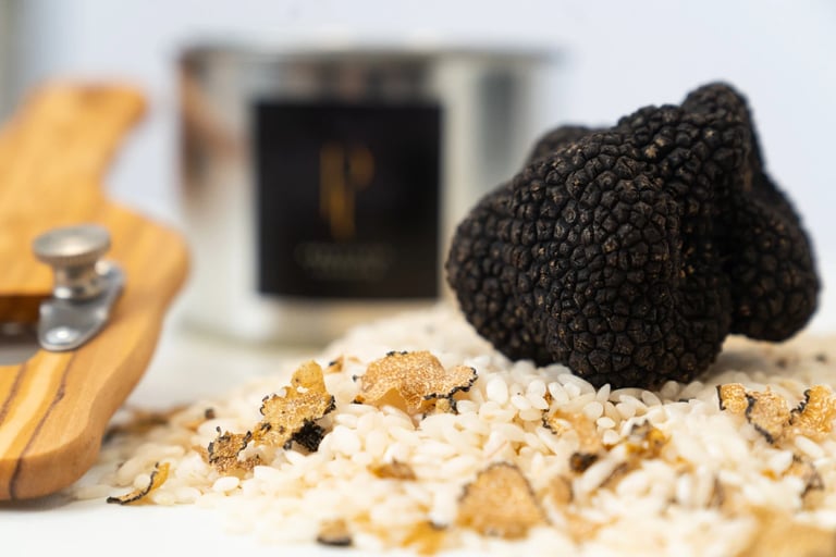 trufa nero de verao com riso